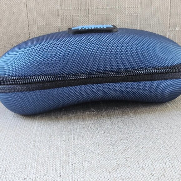 Hobie Eyeglasses Case Zip Around Semi Hard Case Blue Tone Case only - Picture 7 of 11